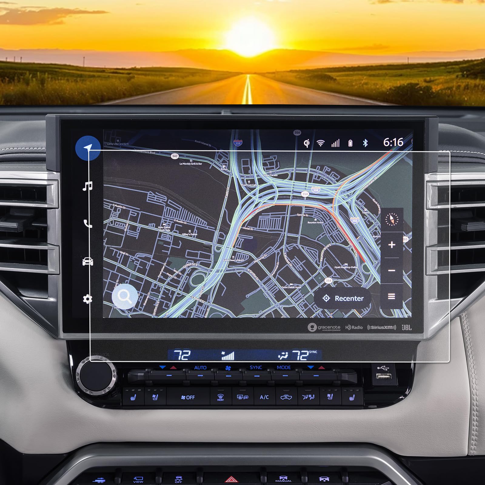 Photo 1 of 2025 Tundra Anti Glare Screen Protector Matte for 2022 2023 2024 2025 2026 Toyota Tundra XK70 (Limited/Platinum/1794 Edition/TRD Pro/Capstone) 14" Infotainment Screen Cover Saver Glare-Free Accessory