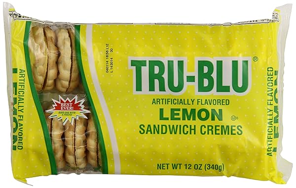 TRU BLUE CREMES COOKIE, LEMON, 12 OUNCE (PACK...
