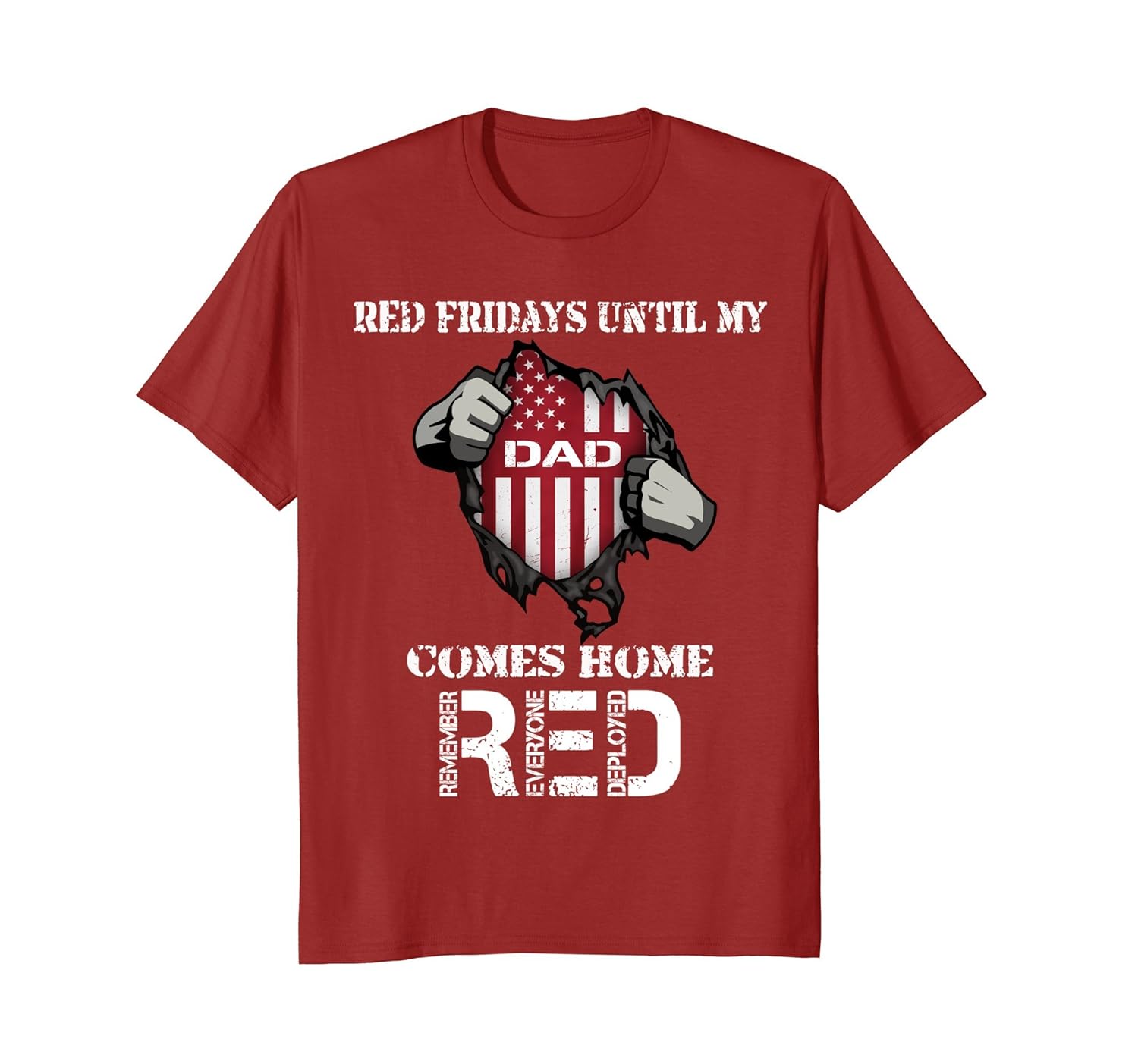 Red Friday T Shirt Support Dad Comic Superhero Tee Kids-anz