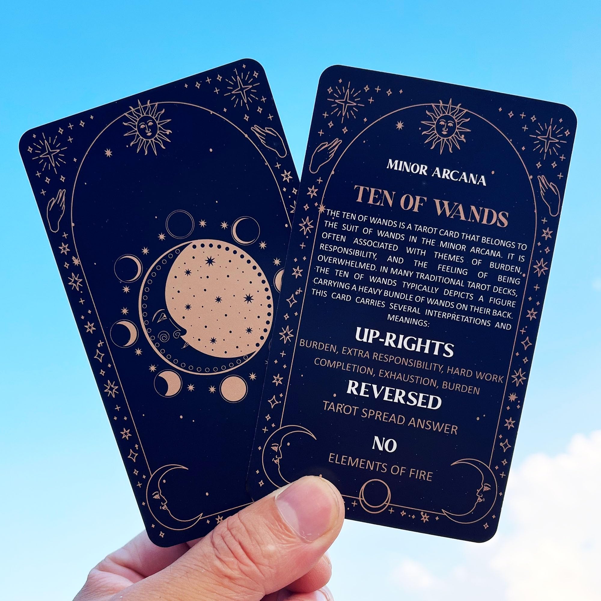 soulme Tarot Cards for Beginners, Tarot Cards with Meanings on Them, Learning Tarot Deck, Reading Divination Tool