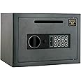 Electronic Safe Deposit Box - Drop Safe with Digital Keypad and 2 Manual Override Keys for Business Cash Drops or Home Safety by Paragon Safes