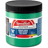 Speedball 004804 Opaque Fabric Screen Printing Ink, 8 fl. oz., Emerald