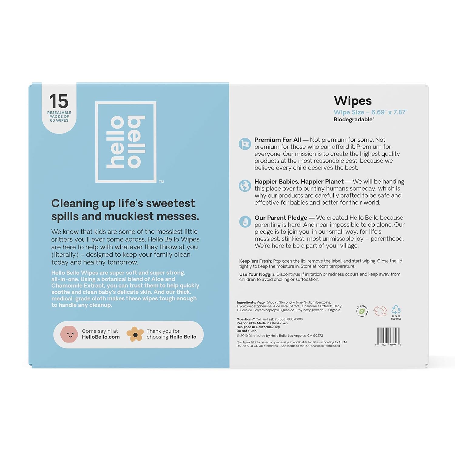 hello bello baby wipes ingredients