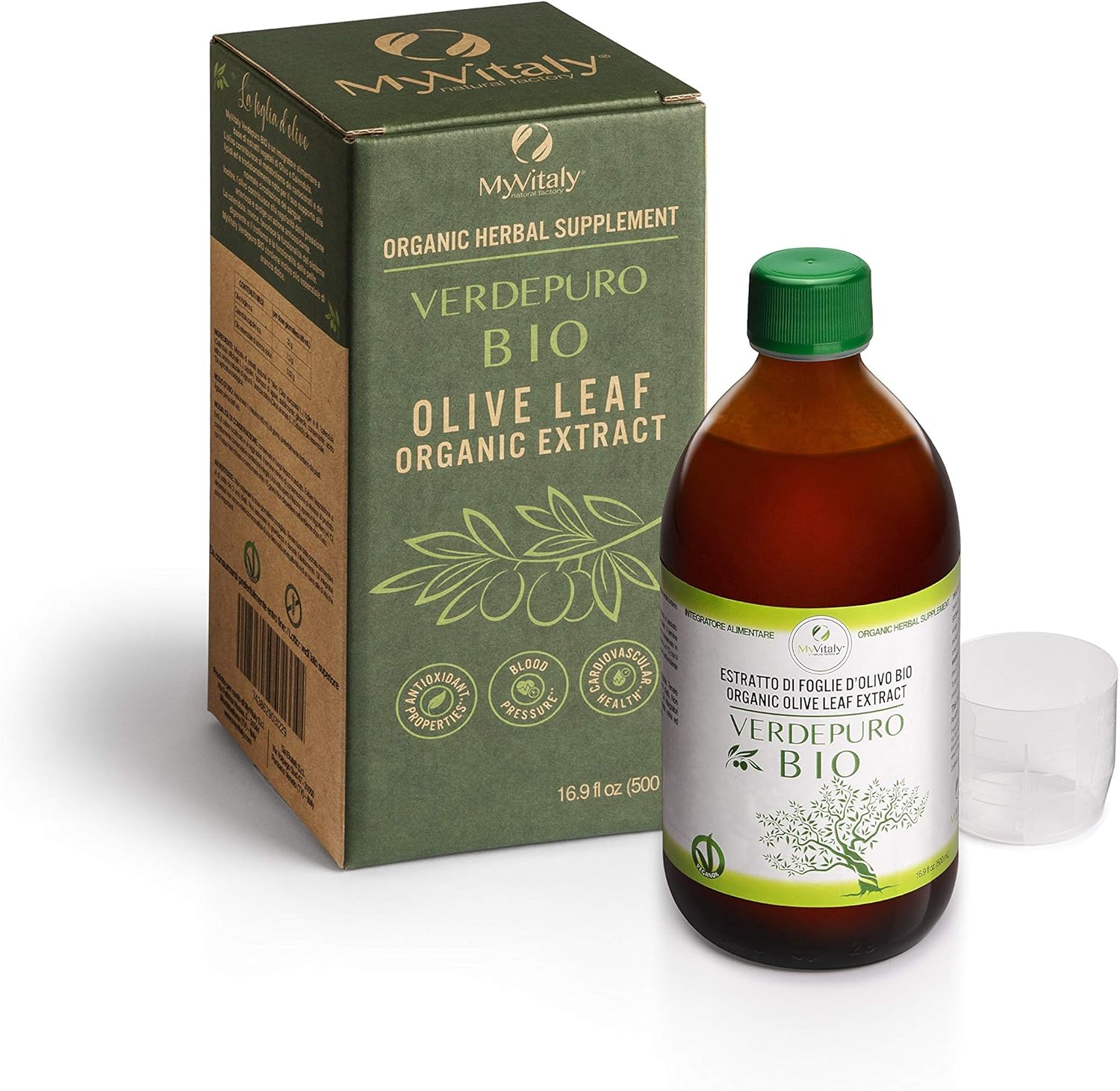 estratti naturali di foglie d'ulivo