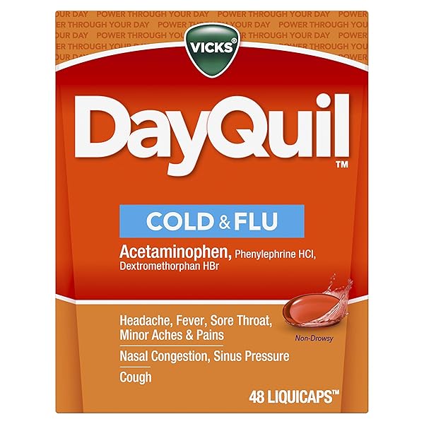 VICKS DAYQUIL COUGH COLD AND FLU RELIEF 48 LIQUICAPS (PACKAGING MAY VARY) (OLD)