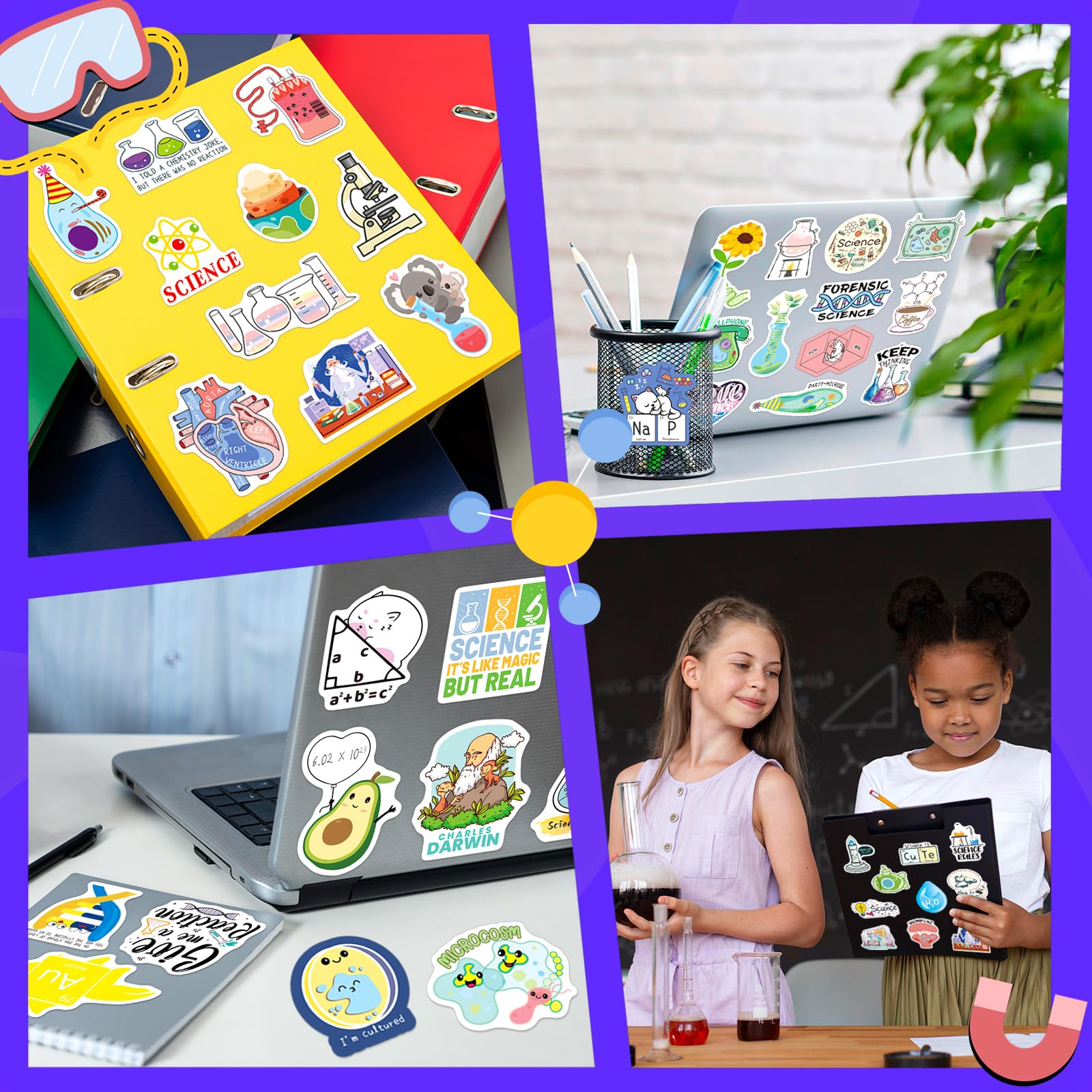 Mua 200PCS Science Stickers Chemistry Biology Physics Stickers for ...