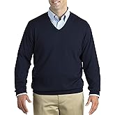 Harbor Bay by DXL Men's Big and Tall V-Neck Pullover | Lightweight Cotton for Easy Wear with a Ribbed-Knit Trim