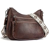 VIMUTI Crossbody Purses for Women Trendy Leather Crossbody Bag,Multi Pocket Shoulder Handbag Lightweight Travel Purse