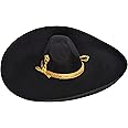 FESTMEX Authentic Adult Mexican Sombrero Mariachi Charro Hat, Mexican Hat for Costume Parties, 5 de Mayo, 16 de Septiembre
