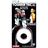Unique Tourna Tac, Tacky Feel Tennis Grip, White (3/Roll Pack)