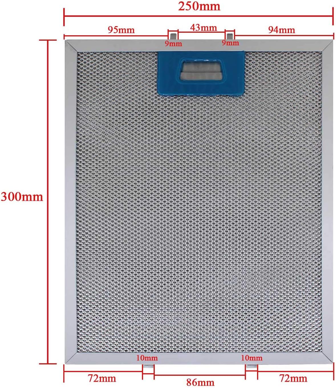 Cooker Hood Metal Mesh Grease Filter For Kitchen Extractor Fan Vent 3x260 300x250 Cooker Hood Aluminium Filter Metal Range Hood Replacement Parts Appliances Amazon Com