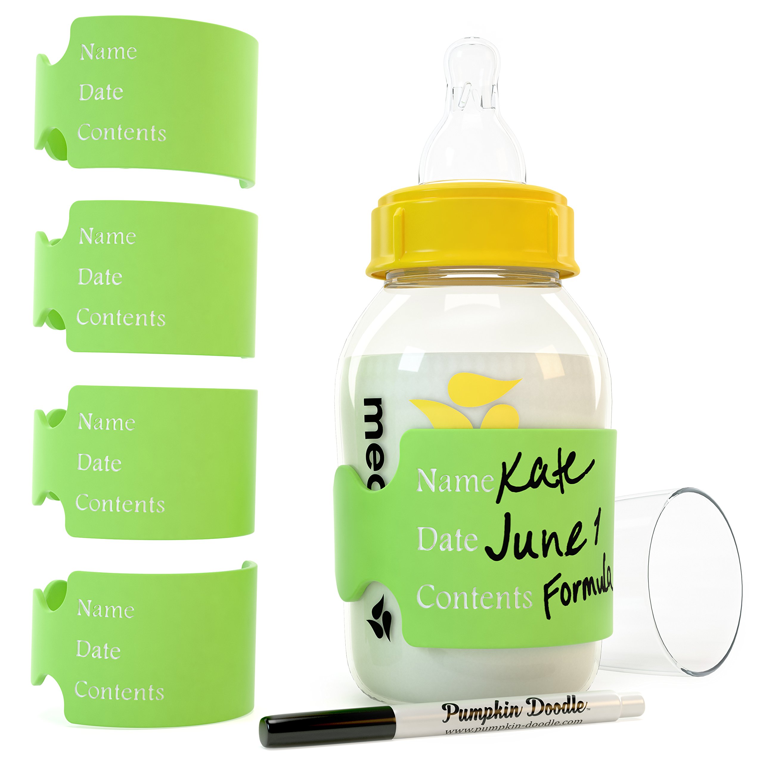 Amazon.com : The Original Write & Reuse Baby Bottle Labels for Daycare - Available in 11 Colors ...