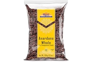 RANI BRAND AUTHENTIC INDIAN PRODUCTS Rani Anardana (Pomegranate) Dry Whole Seeds Indian Spice 3.5oz (100g) ~ All Natural | No Color | Gluten Friendly | Vegan | NON-GMO