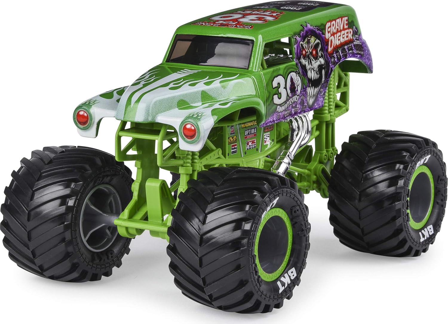 Monster Jam Official Grave Digger Monster Truck, Die-Cast Vehicle, 1:24 Scale, 8.38 x 5.38 x 5.88 inches - Image 3
