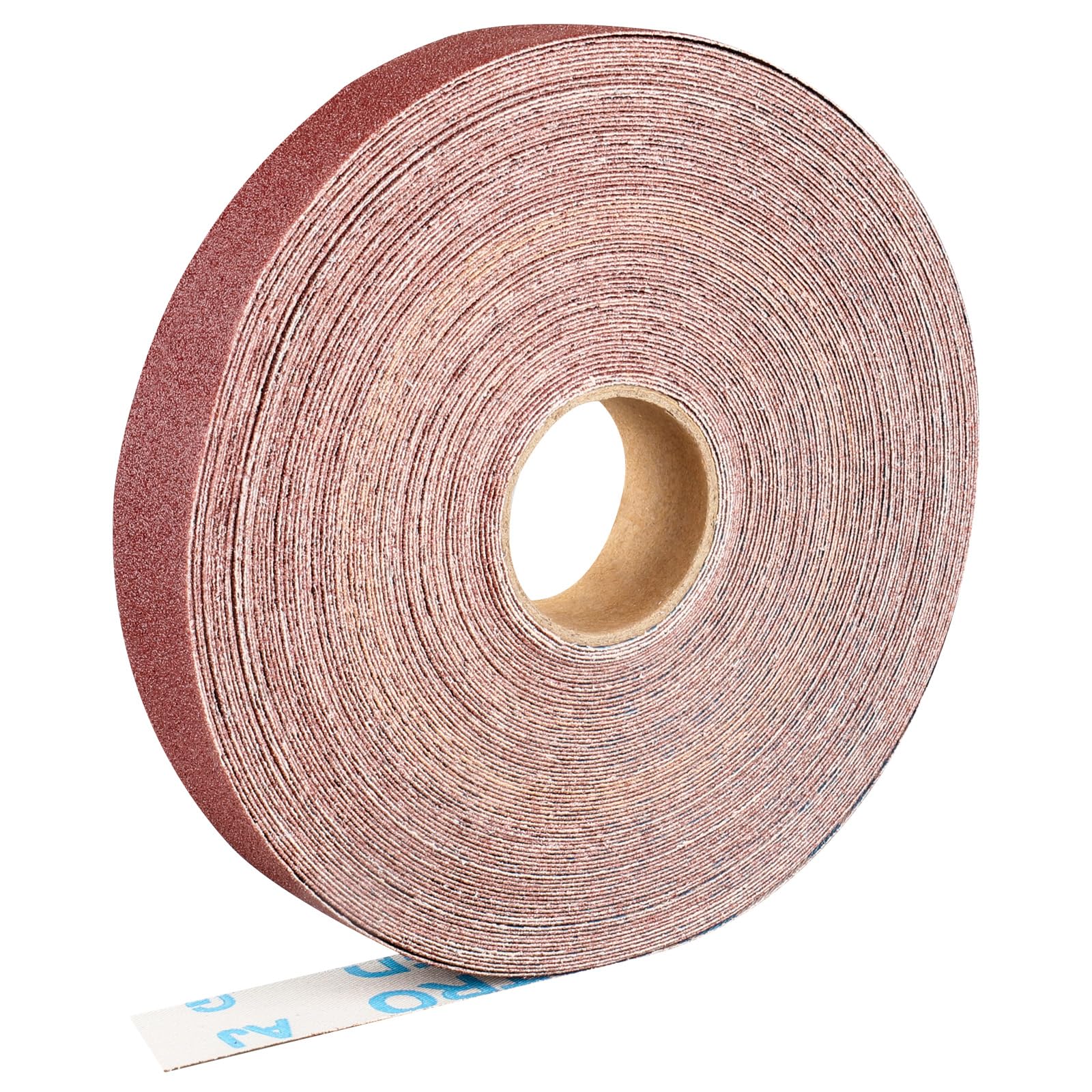 Shineboc sandpaper roll 2.5cmx25m 80 grit aluminum oxide sandpaper, suitable for sanding, wood, furniture finishing, stainless steel and automotive body processing