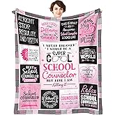 Sbangtu School Counselor Gifts, School Counselor Gifts for Women, School Counselor Appreciation Gifts, Gifts for Counselors, Guidance Counselor Gifts Throw Blanket 60"X50"
