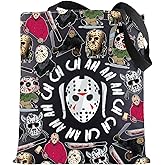 BWWKTOP Horror Mask Crossbody Bag Mask Slasher Fans Gift Killer Adjustable Strap Bag Machete Killer Merch