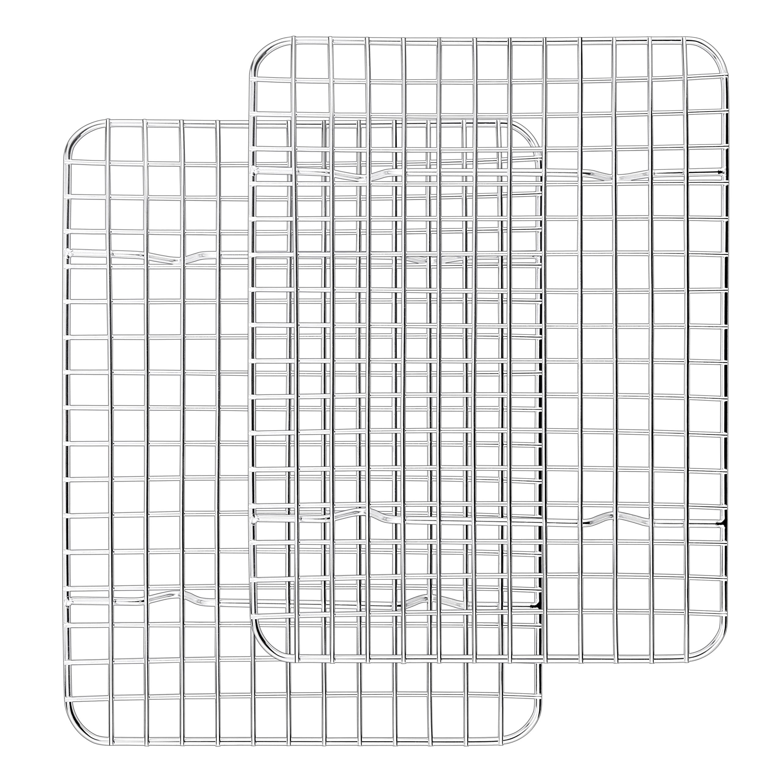 Joyfair Baking Rack Pack of 2, Stainless Steel Baking Cooling Rack Set for Cooking/Baking/Roasting/Grilling/Drying, Rectangle 29.8 x 22.9cm, Oven & Dishwasher Safe