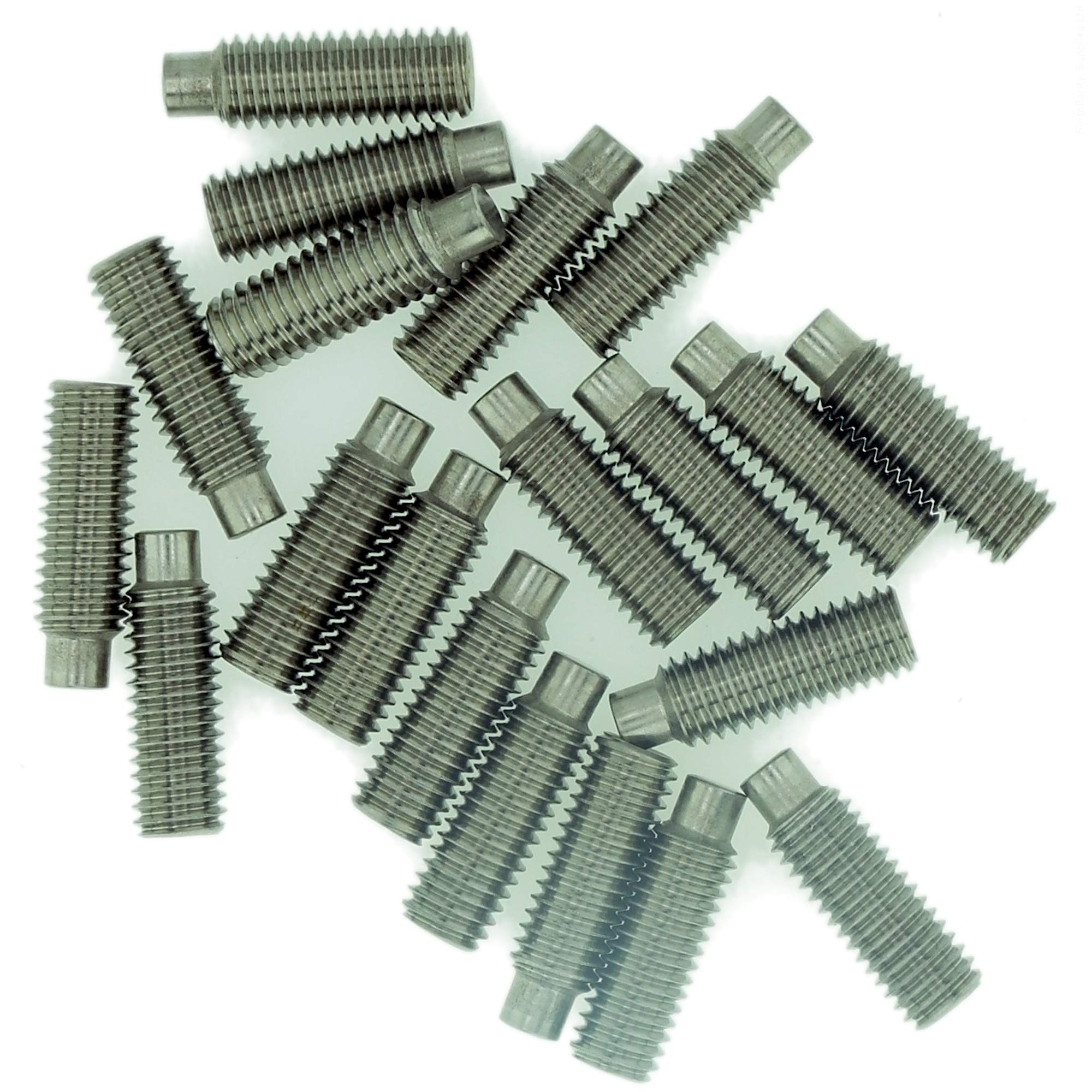 M8 (8mm x 20mm) Hex Socket Grub Screw (Dog Point) - Stainless Steel (A2) (Pack of 20)