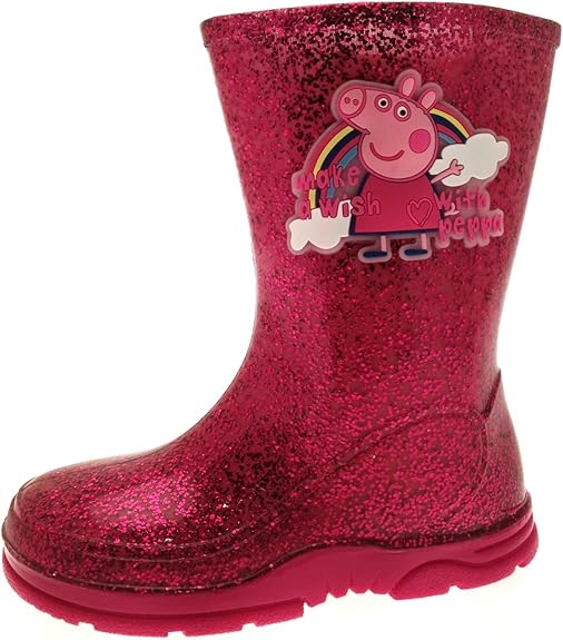 Peppa Pig Girls Wellington Boots Rain Shoes Boots