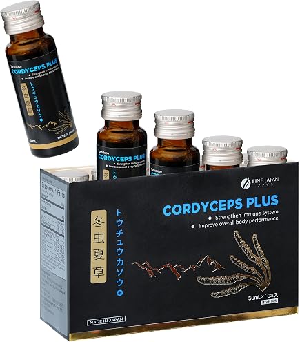 Amazon.com: FINE JAPAN Cordyceps Plus, 17 Fl Oz (Pack of 10, 1.7