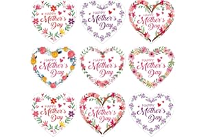 WhatSign 36Pcs Happy Mother's Day Stickers 1.5" Floral Mothers Day Gift Tags Sticker Labels Present Stickers for Envelope Seal Cards Boxes Gift Wrap Party Favors Decorations