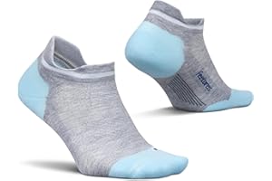Feetures Elite Max Cushion No Show Tab Ankle Socks - Sport Sock with Targeted Compression