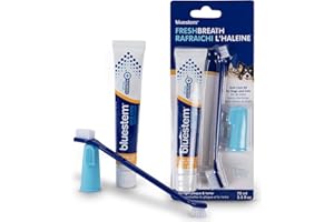 bluestem Dog & Cat Toothbrush and Toothpaste Kit - to Help Promote Health Mouth - Easy to Use Dog Teeth Cleaning Kit - Sticky