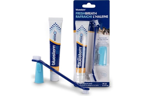 bluestem Cat and Dog Toothpaste – Scientifically Formulated Coactiv+ Pet Toothpaste Helps Reduce Plaque & Tartar, Freshens Br