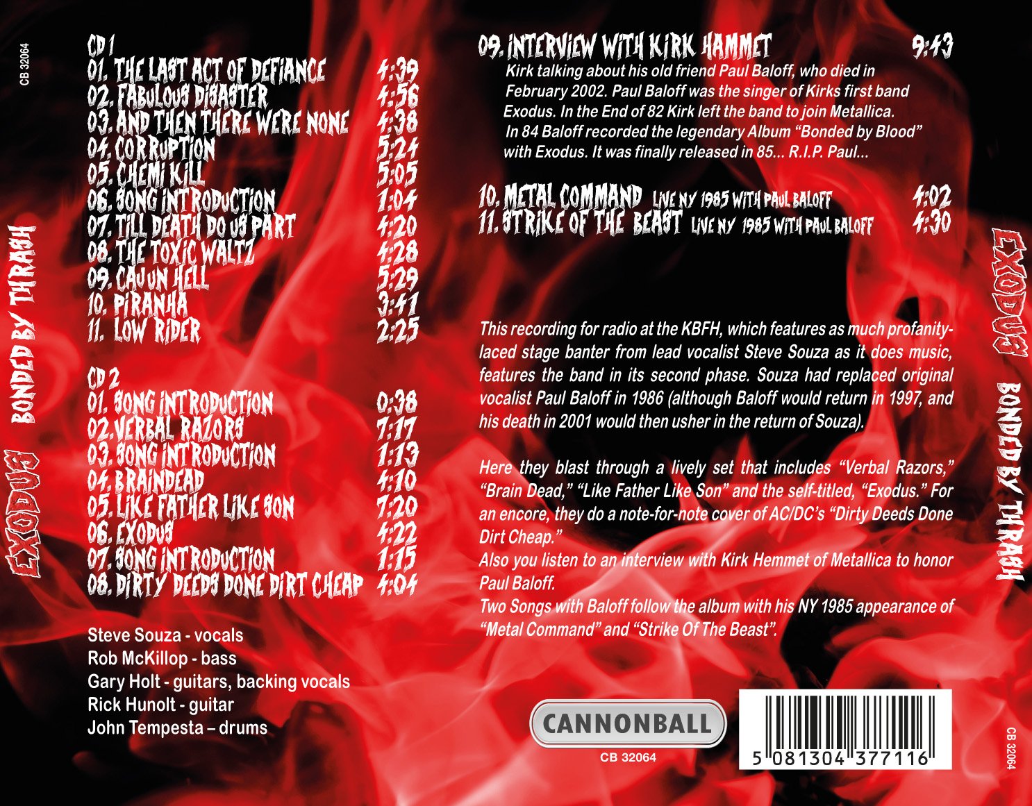 Résultat de recherche d'images pour "exodus bonded by blood rar"