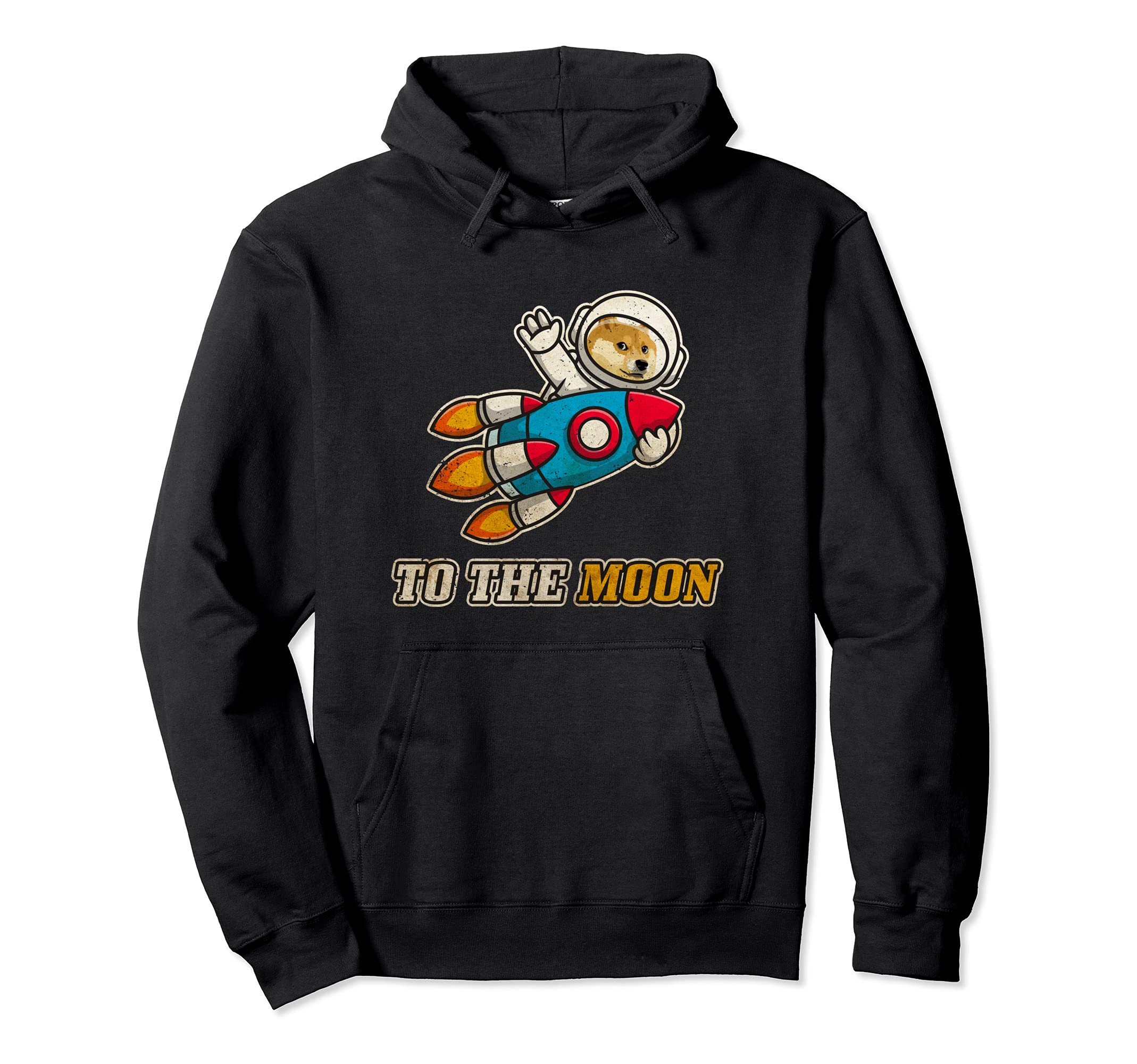 Dogecoin To The Moon - Epic Doge Coin Crypto Meme Pullover Hoodie