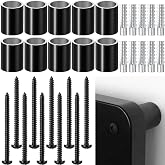 Otoolling 10 Pcs Stove Wall Shield Spacers with Hardware Kit, Black | Assorted Durable Mounting Hardware for Safe Installation of Stove Wall Heat Shields Easy Setup for Home Fireplace Protection