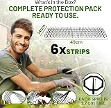 ZYBUX 6 x Flat Prickle Strip Dig Stopper Cat Repellent Mat 49x14x2.7 cm view 7