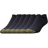 GOLDTOE Men's 656F Cotton No Show Athletic Socks, Multipairs