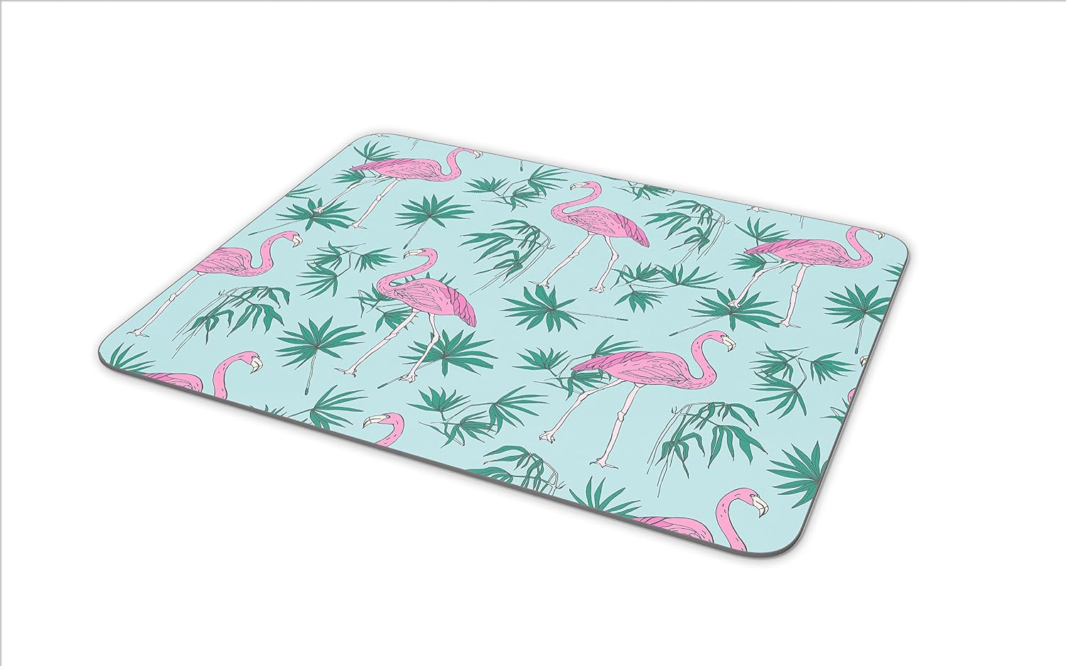 Tropical Flamingo Print Mouse Mat Pad - Surf Girls Student Computer #13047, Multicolor - Image 5