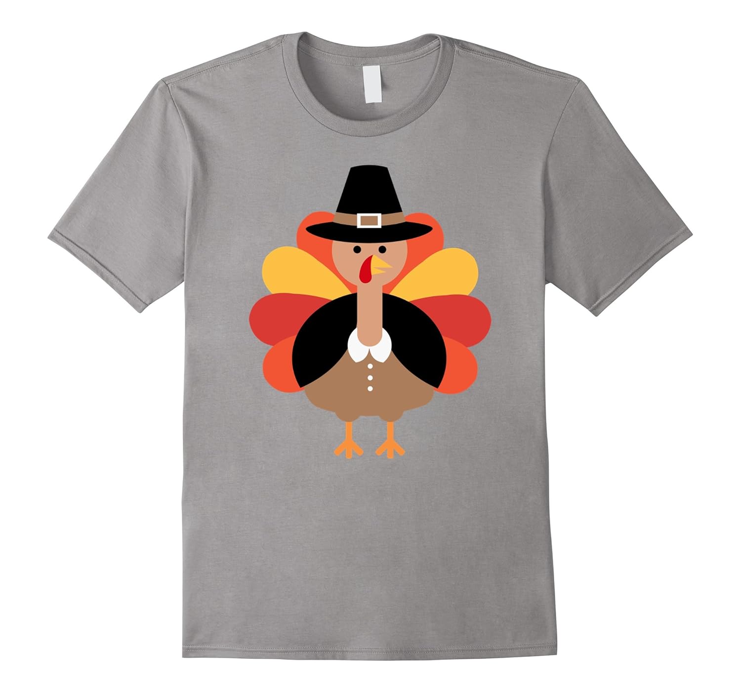 Turkey Thanksgiving Pilgrim T-Shirt - Happy Turkey Day-ANZ