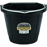 Little Giant Flat Rubber Bucket Rubber Flat Back Bucket (20 Quart) (Item No. DFW20)