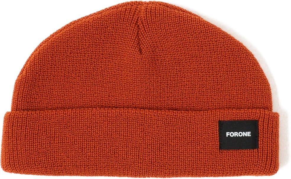 Amazon ビームス Forone フォーワン 帽子 ショート ワッチ キャップ メンズ Orange キャップ 通販