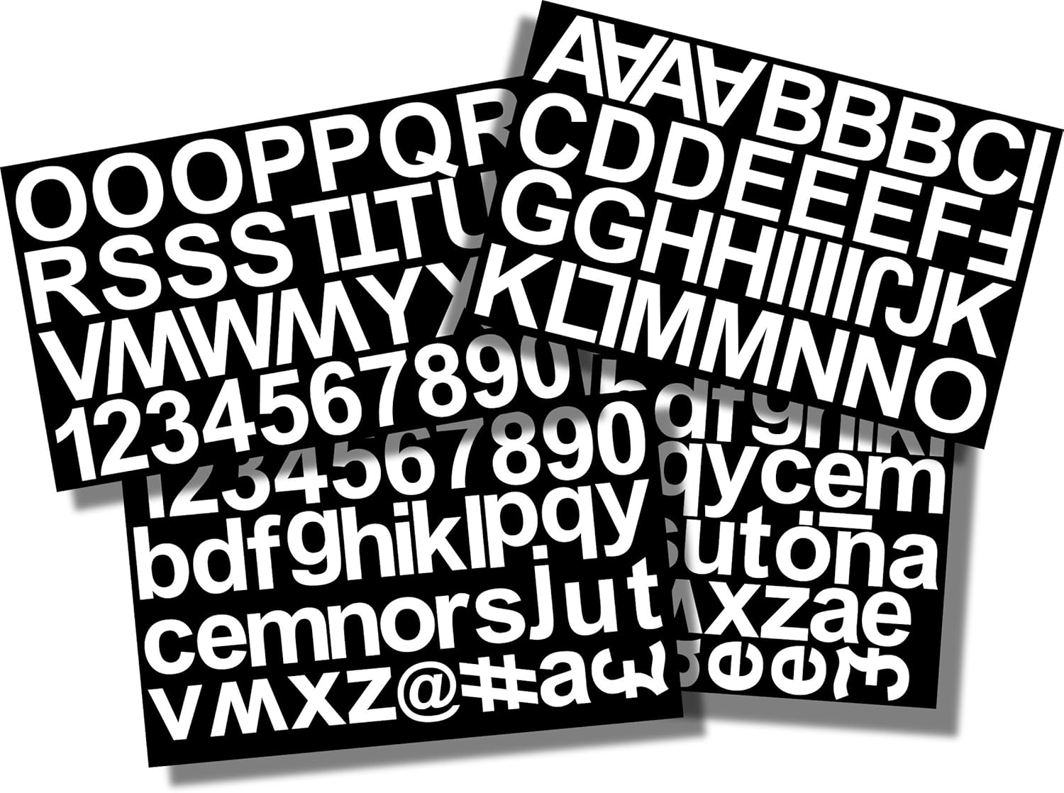 EasyTime UK ™ Helvetica Medium Pack of 1 Inch (25mm) Upper & Lower Case