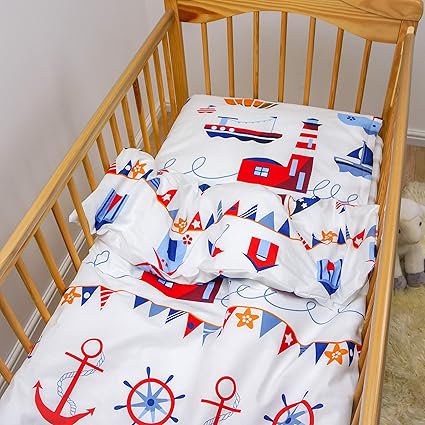 Ensemble De Literie 2 Pieces Lit Bebe Housse De Couette 150x1 Cm Et Taie D Oreiller 40x60 Cm Modele Amazon Fr Bebes Puericulture