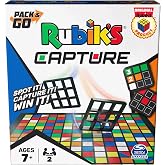 Rubik&rsquo;s Cube, Capture, Pack &amp; Go Fast-Paced Problem-Solving Strategy Game, Travel-Sized Puzzle Fidget Toy, 2 Players, for Adults &amp; Kids Ages 8 &amp; Up