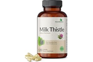 Futurebiotics Milk Thistle Silymarin Marianum & Dandelion Root Liver Health Support, Antioxidant Support, Detox, 120 Capsules
