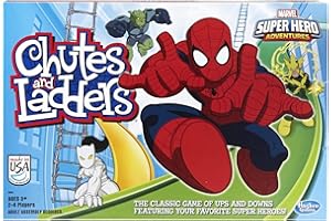 Hasbro Gaming Chutes and Ladders: Marvel Spider-Man Edition Board Game for Kids 2-4 Players, Preschool Games, Ages 3 and Up (Amazon Exclusive)