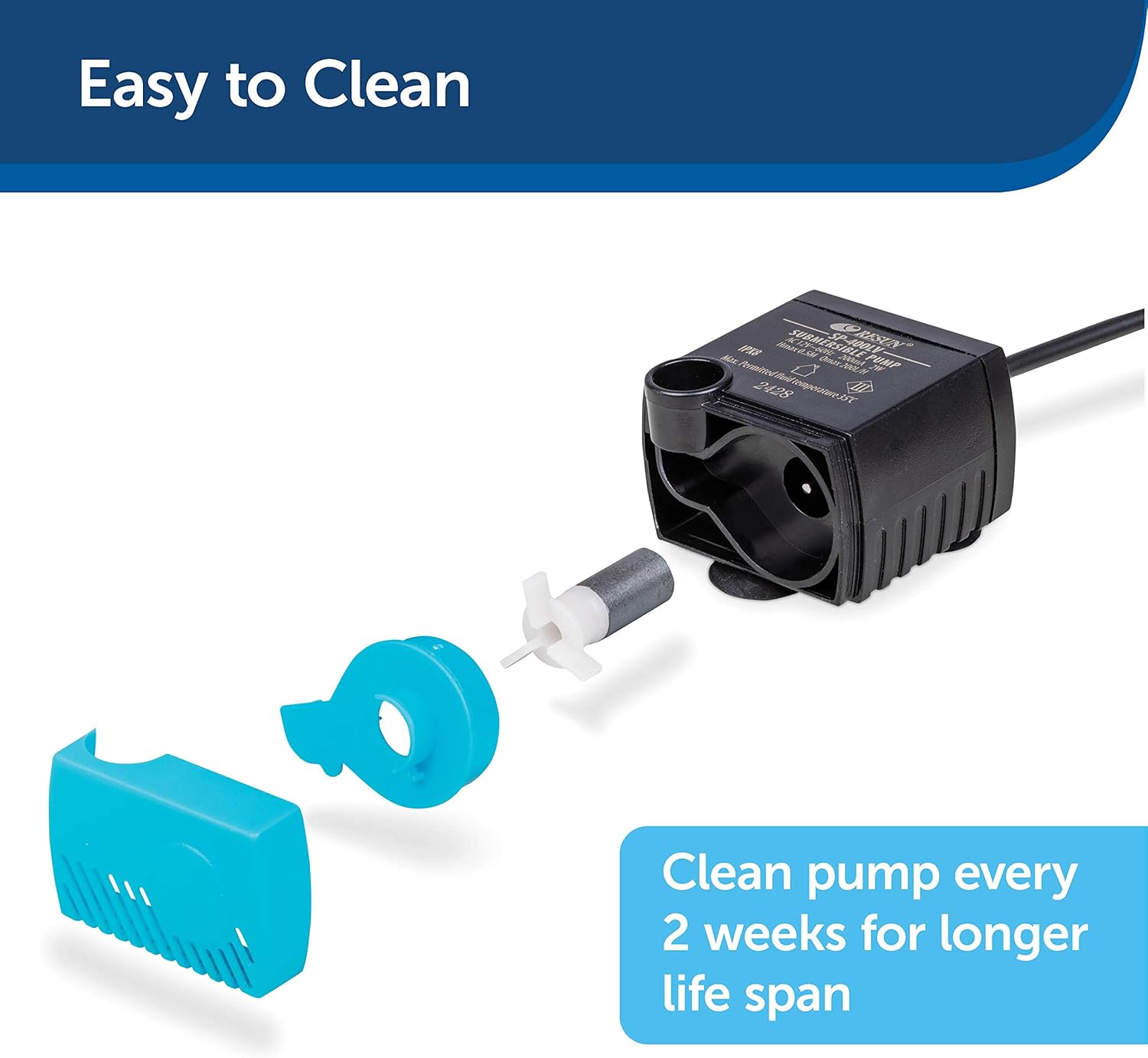 Pet Supplies : PetSafe Drinkwell Dog and Cat Water Fountain Cleaning Kit, 3 Brushes, blue, 1 3/8', 1 5/8', 2' brushes : Pet Self Waterers : 