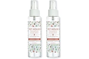 One Fur All Room Spray for Pet Odor, 4 OZ Concentrated Pet Friendly Air Freshener, Evergreen Forest Pack of 2