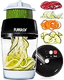 Fullstar Vegetable Spiralizer Vegetable Slicer - 4 in 1 Zucchini Spaghetti Maker Zoodle Maker Veggie Spiralizer…
