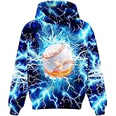 Boys Girls Hoodies 3D Graphic Hoodie Cool Pullover Sweatshirt with Pocket for Kids 6-16 Years
