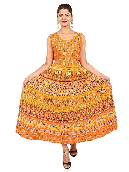 Women's A-Line Maxi Dress (JSL175_Blue_Free Size)