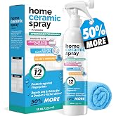 [12 Oz] Home Ceramic Coating Spray Kit - Shine, Seal &amp; Protect Kitchen &amp; Bath Surfaces - High Shine - Repels Stains &amp; Grime Effortlessly - Use on Stainless Steel, Sinks, Countertops, Glass &amp; More