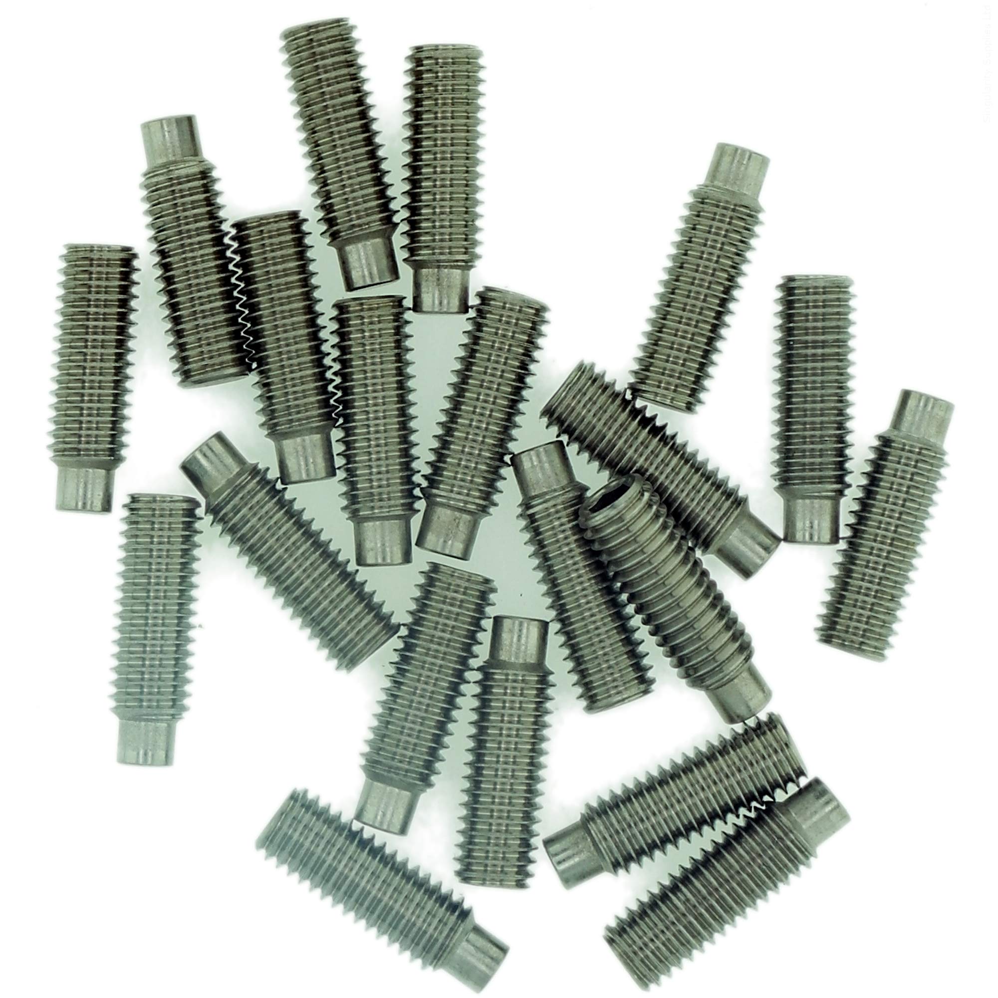 M10 (10mm x 16mm) Hex Socket Grub Screw (Dog Point) - Stainless Steel (A2) (Pack of 20)